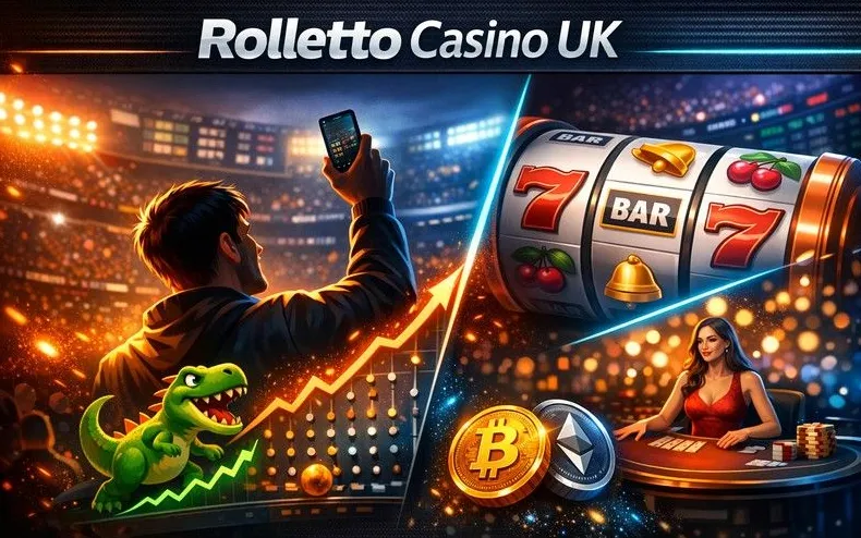 Rolletto Casino mobile browser interface on smartphone